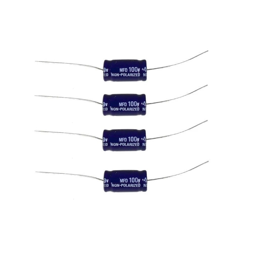 Metra CAP3 Bass Blocker Electrolytic Capacitors 3.3mdf 100V 4P Car Audio Blue